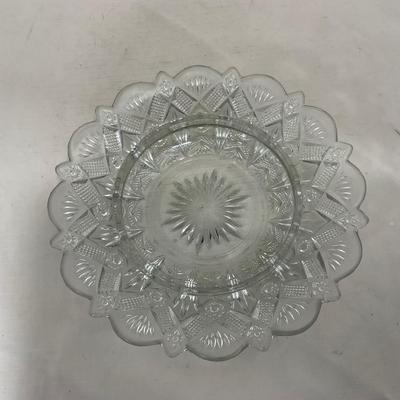 -148- Clear Glass | Covered Butter Dish