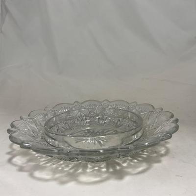 -148- Clear Glass | Covered Butter Dish