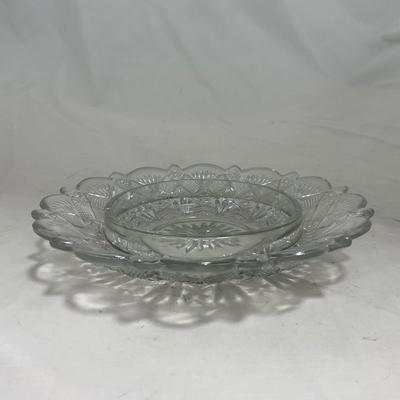 -148- Clear Glass | Covered Butter Dish
