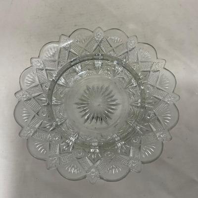 -148- Clear Glass | Covered Butter Dish