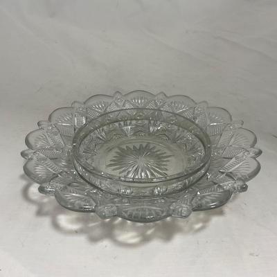 -148- Clear Glass | Covered Butter Dish