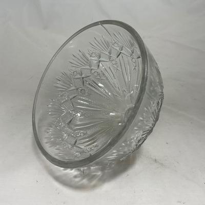 -148- Clear Glass | Covered Butter Dish