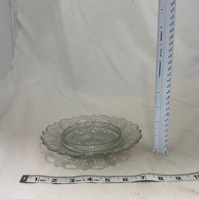-148- Clear Glass | Covered Butter Dish