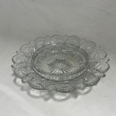 -148- Clear Glass | Covered Butter Dish