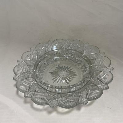 -148- Clear Glass | Covered Butter Dish