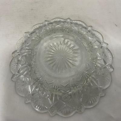 -148- Clear Glass | Covered Butter Dish