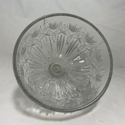 -148- Clear Glass | Covered Butter Dish