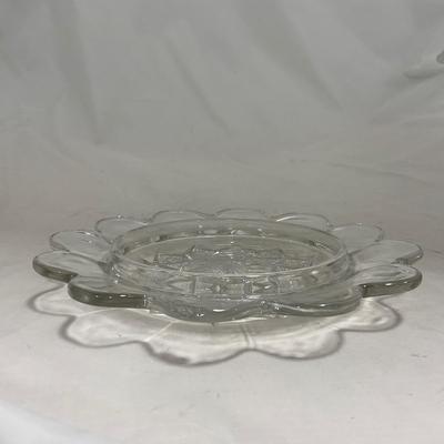-149- Clear Glass | Simple Design | Covered Butter Dish