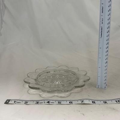 -149- Clear Glass | Simple Design | Covered Butter Dish