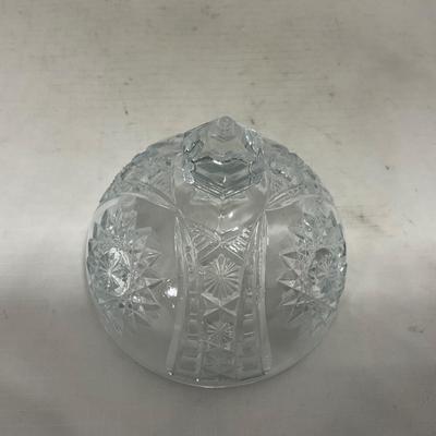 -151- Clear Glass | Children's Sized | Covered Butter Dish | Lidded Jar | Creamer & Sugar