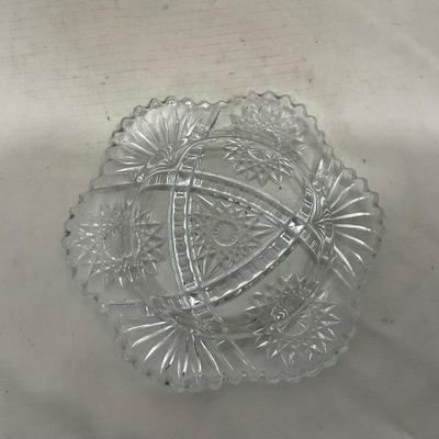 -151- Clear Glass | Children's Sized | Covered Butter Dish | Lidded Jar | Creamer & Sugar