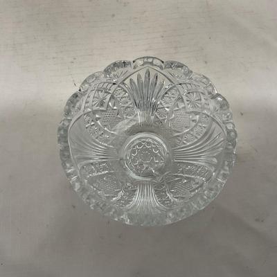 -151- Clear Glass | Children's Sized | Covered Butter Dish | Lidded Jar | Creamer & Sugar