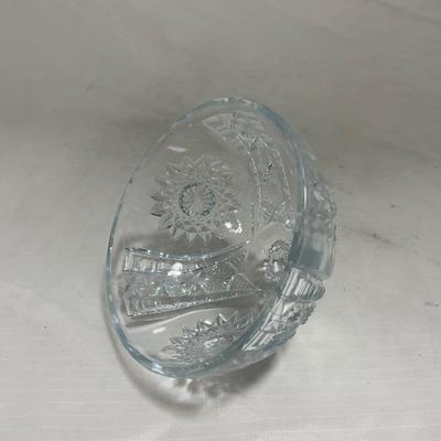 -151- Clear Glass | Children's Sized | Covered Butter Dish | Lidded Jar | Creamer & Sugar