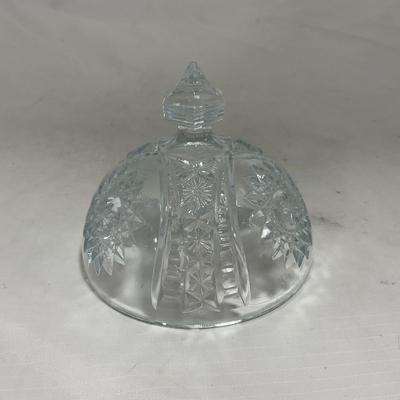 -151- Clear Glass | Children's Sized | Covered Butter Dish | Lidded Jar | Creamer & Sugar