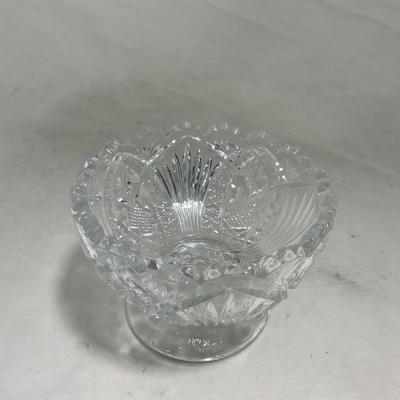 -151- Clear Glass | Children's Sized | Covered Butter Dish | Lidded Jar | Creamer & Sugar