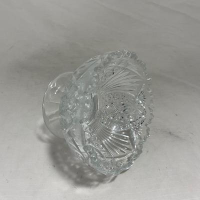 -151- Clear Glass | Children's Sized | Covered Butter Dish | Lidded Jar | Creamer & Sugar