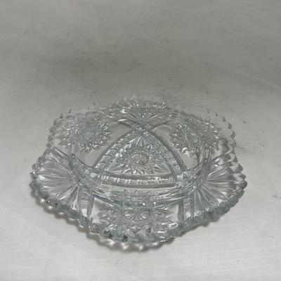 -151- Clear Glass | Children's Sized | Covered Butter Dish | Lidded Jar | Creamer & Sugar