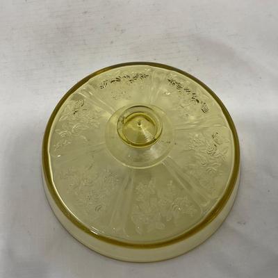 -152- Dark Yellow | Detailed | Covered Butter Dish
