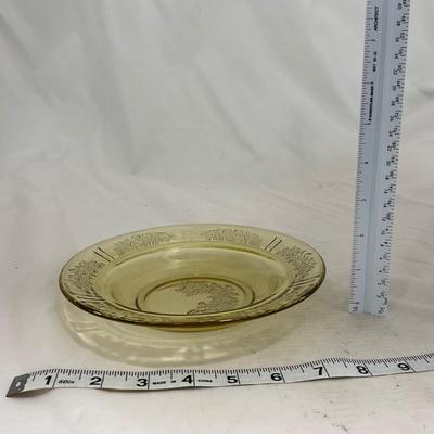 -152- Dark Yellow | Detailed | Covered Butter Dish