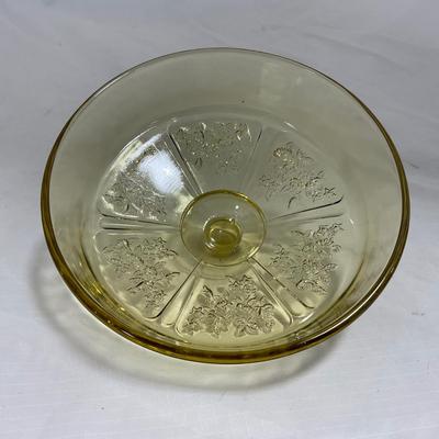 -152- Dark Yellow | Detailed | Covered Butter Dish