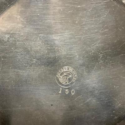 -153- Metal with Designed Rim | Butter Insert | Serving Knife | Covered Butter Dish