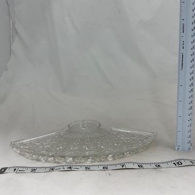 -155- Ruby Red and Clear Glass | Serva Snack Set | Anchor Hocking | New In Box | 8 Piece Set