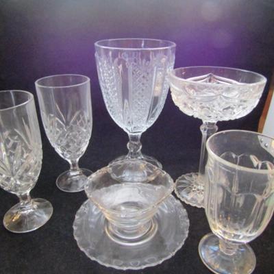 Assorted Crystal and Glass Serving Pieces (#172)