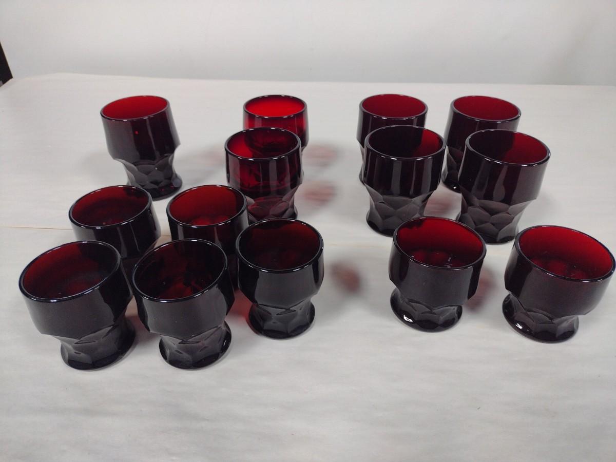 collection-of-ruby-red-drink-ware-possibly-vintage-anchor-hocking