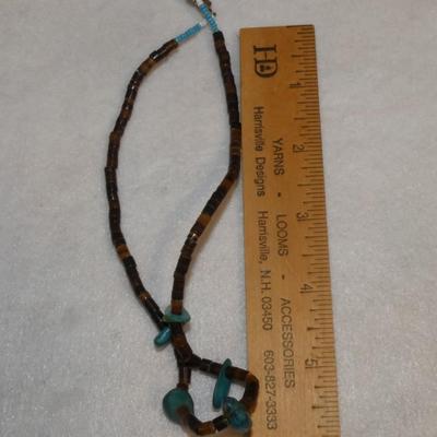 Vintage Turquoise & Shell Necklace