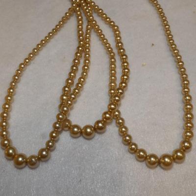 Vintage MCM 3 strand Pearl Necklace