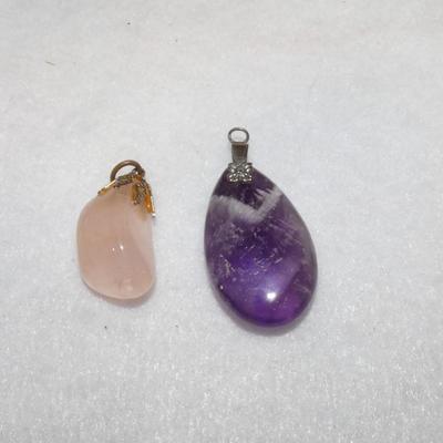 Polished Rock Charm Pendants