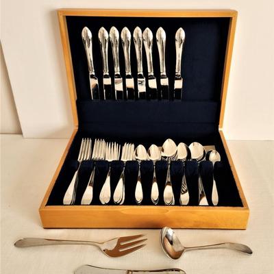 Lot #75  Cased Set of TOWLE Stainless Flatware (18-8)