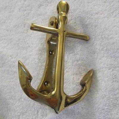 Anchor Brass Door Knocker - A