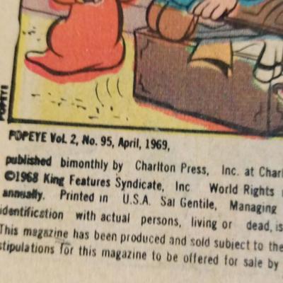 LOT 167  VINTAGE POPEYE COMIC BOOK