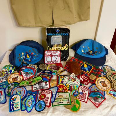 Lot 241 Vintage Boy Scout Shirt Hats Patches Uniform Neckercheif