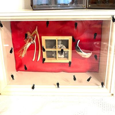 Lot 242 Group of 3 Assembled Art Pieces Shadow Box