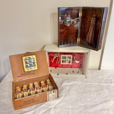 Lot 242 Group of 3 Assembled Art Pieces Shadow Box