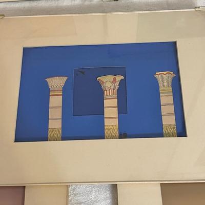 Lot 243 Group of 5 Framed Paper Collage Art Pieces 10x13