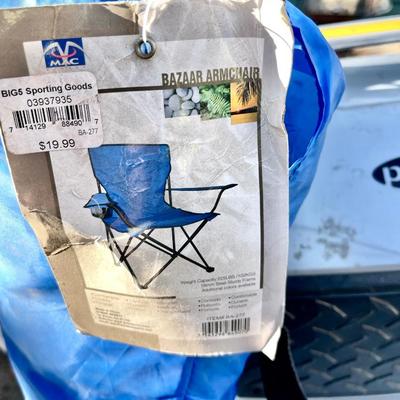 Lot 249 Beach Party Essentials 2 Chairs Striped Towel 2 Cooler