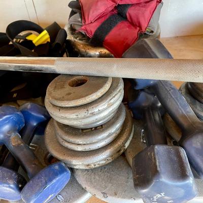 Lot 251 Home Gym Weights Barbells Dumbbells Ankle Weights