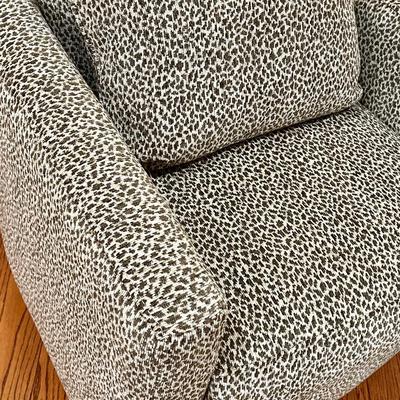 Pair (2) ~ Leopard Print Accent Chairs