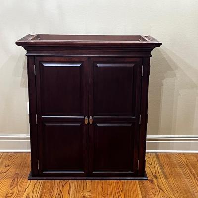 Two Piece Set ~ Armoire Bottom & Top / Includes One Single Nightstand