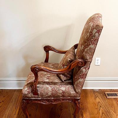 High Back Upholstered Arm Chair