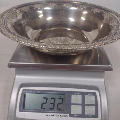 Sterling Silver Bowl by Alvin - Approx 232 g