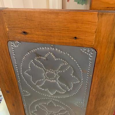 Antique-Style Pie Safe w/ Tin Panels (K-HS)