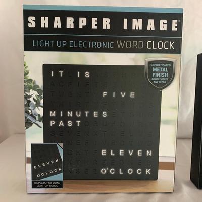La Crosse Technology Color Weather Station & Sharper Image Light Up Word Clock (K-HS)