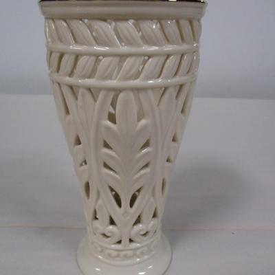 Lenox Acanthus Pierced Vase