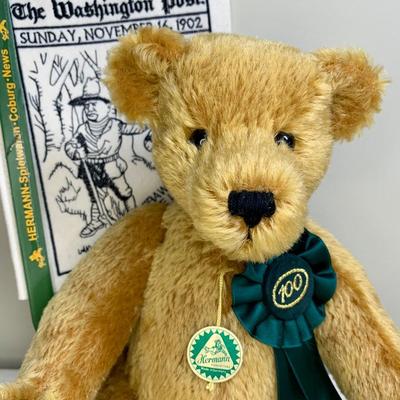 LOT 3R: Limited Edition Hermann Originals Mohair Centennial Bear w/COA