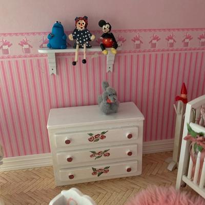 LOT 61R:  3-Story Doll House: Fully Furnished & Includes Holiday Decorations