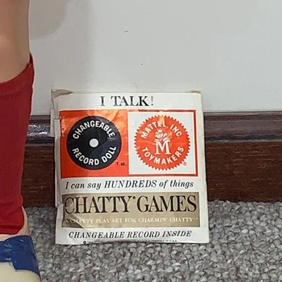 LOT 130R: 1961 Vintage Charmin Chatty Doll with Discs